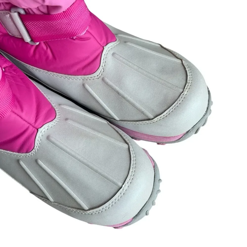 L.L. Bean Boots Treaded Waterproof Lined Winter Snow Ski Rain Pink Girls Size 4